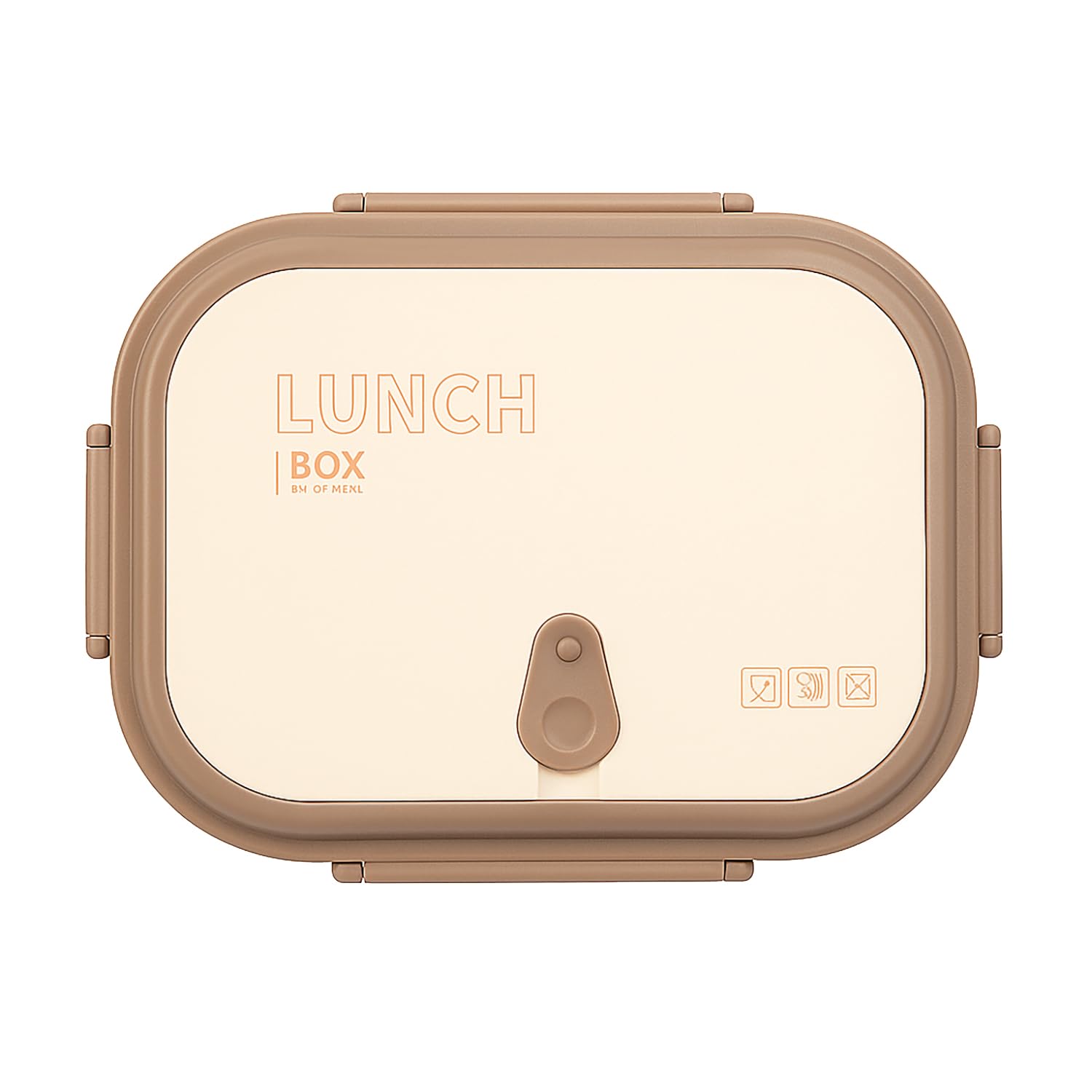 304 Stainless Steel Insulated Lunch Box with 4 Compartments (Beige)