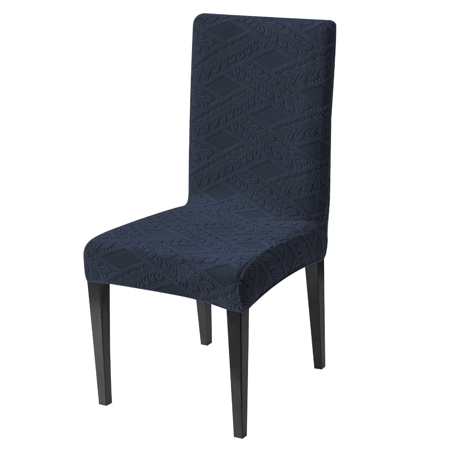 Stretchable Jacquard Chair Cover – 220 GSM-Navy