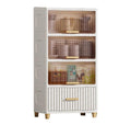 Bathroom Storage Cabinet – Freestanding Organizer with Drawers & Shelf (White,50CM)