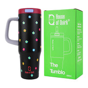 1200ML Stainless Steel Tumbler with Handle & Pop-Up Lid