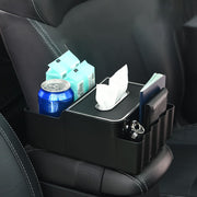 Car Multi-Functional Storage Paper Tissue Box (Black)