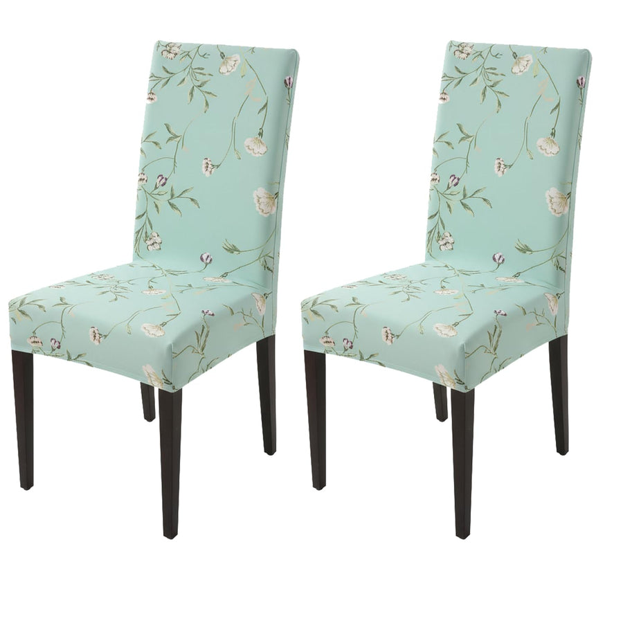 Elastic Chair Cover Stretch Removable Washable (Green Autumn)