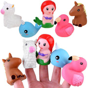 5-Piece Themed Finger Puppets Educational Kids Toy