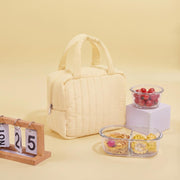 Striped Design Soft Insulated Lunch Bag