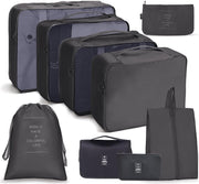 Set of 9 Packing Travel Cube Organiser