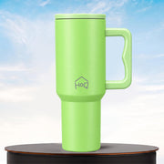 Stainless Steel Vacuum Tumbler with Straw and Lid & Handle - (1200 ML) (Solid colors)
