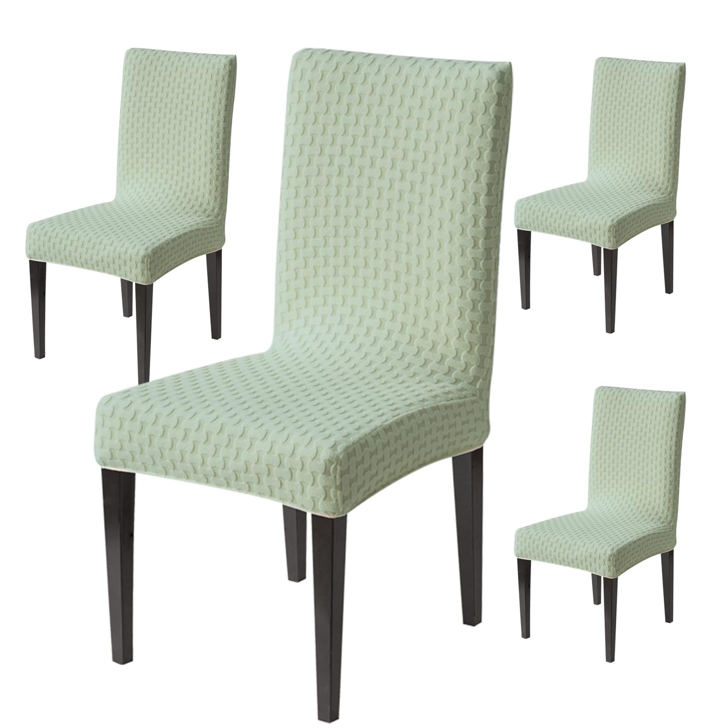 Stylish Jacquard Dining Chair Cover – 220 GSM (Green)