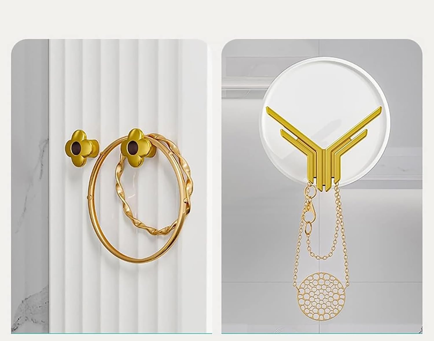 Bathroom Shelves Cabinet Organizer Transparent (White)