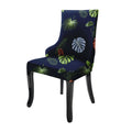Wingback American Side Chair Slipcover-Tropical Teal