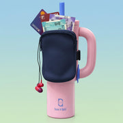Water Bottle Carrier Bag for Cards, Key 40/30 oz Tumbler  (Tumbler Not Included)