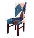 Printed Chair Cover-(Green Peach Prism)