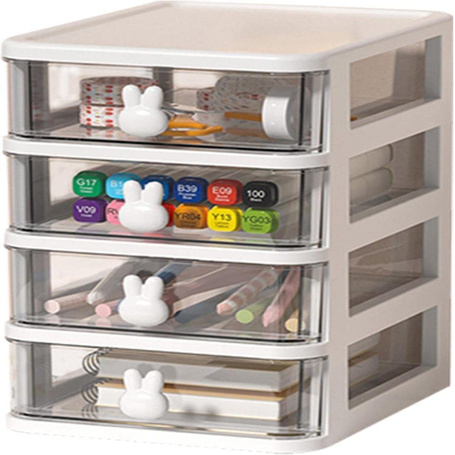 4 Tier Transparent Cosmetic Jewelry Box