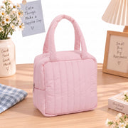 Striped Design Soft Insulated Lunch Bag
