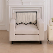 Grain Luxury Chenille Sofa Mat Four Seater - Ivory