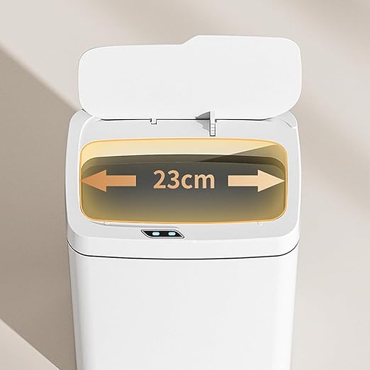 Automatic Bathroom Trash Can with Lid Motion Sensor Touchless (18Litre)