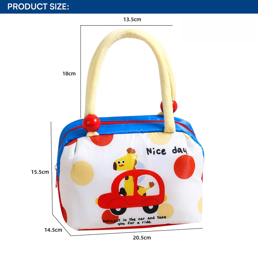 Car Zebra Cartoon Insulated Lunch Bag - Fruit Pie