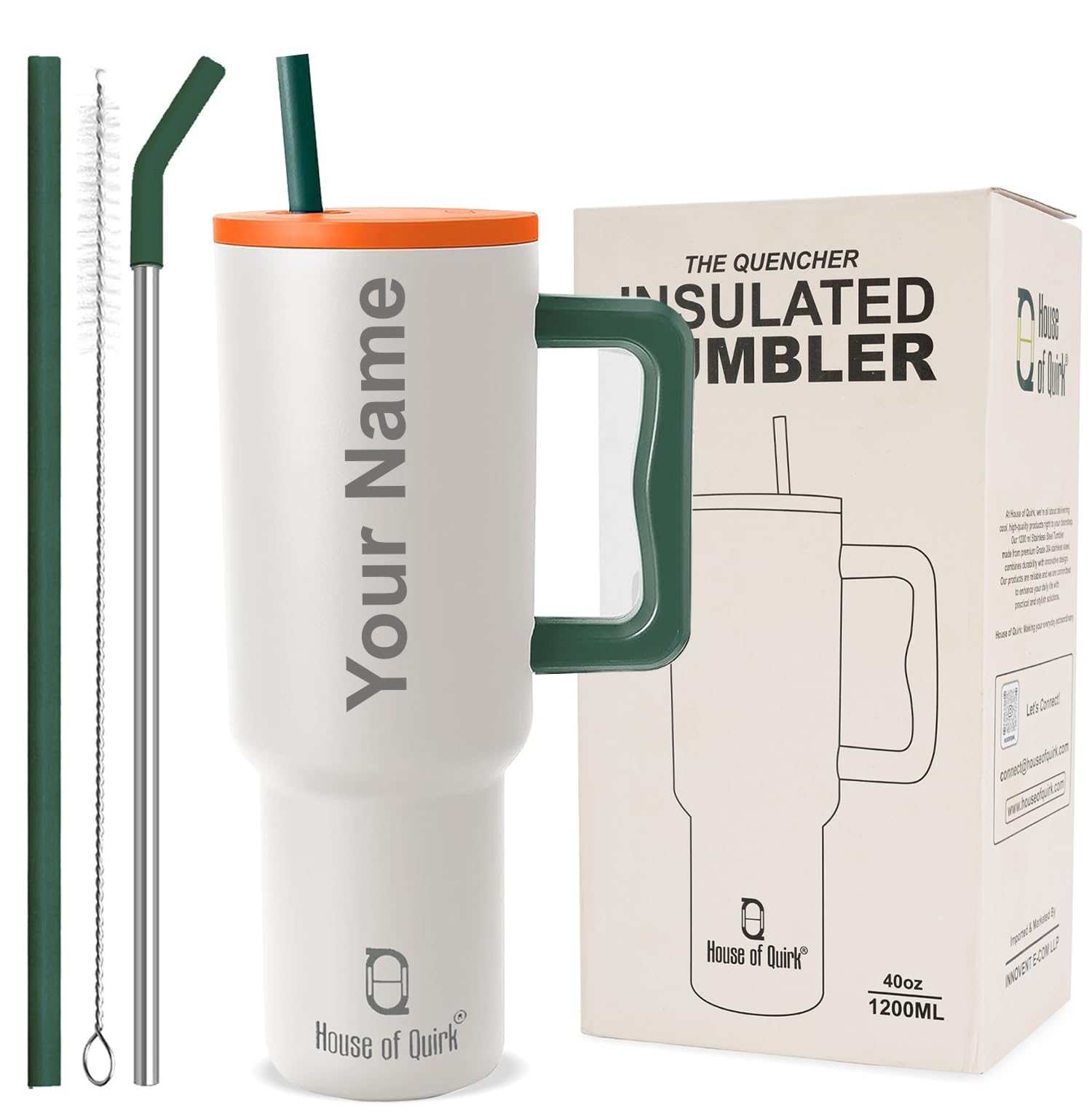 1200ML Custom Name Tumbler – Personalized Stainless Steel Vacuum Insulated Tumbler