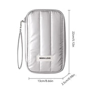Travel Passport Pouch – Lightweight Anti-Theft Passport Organizer (Silver)