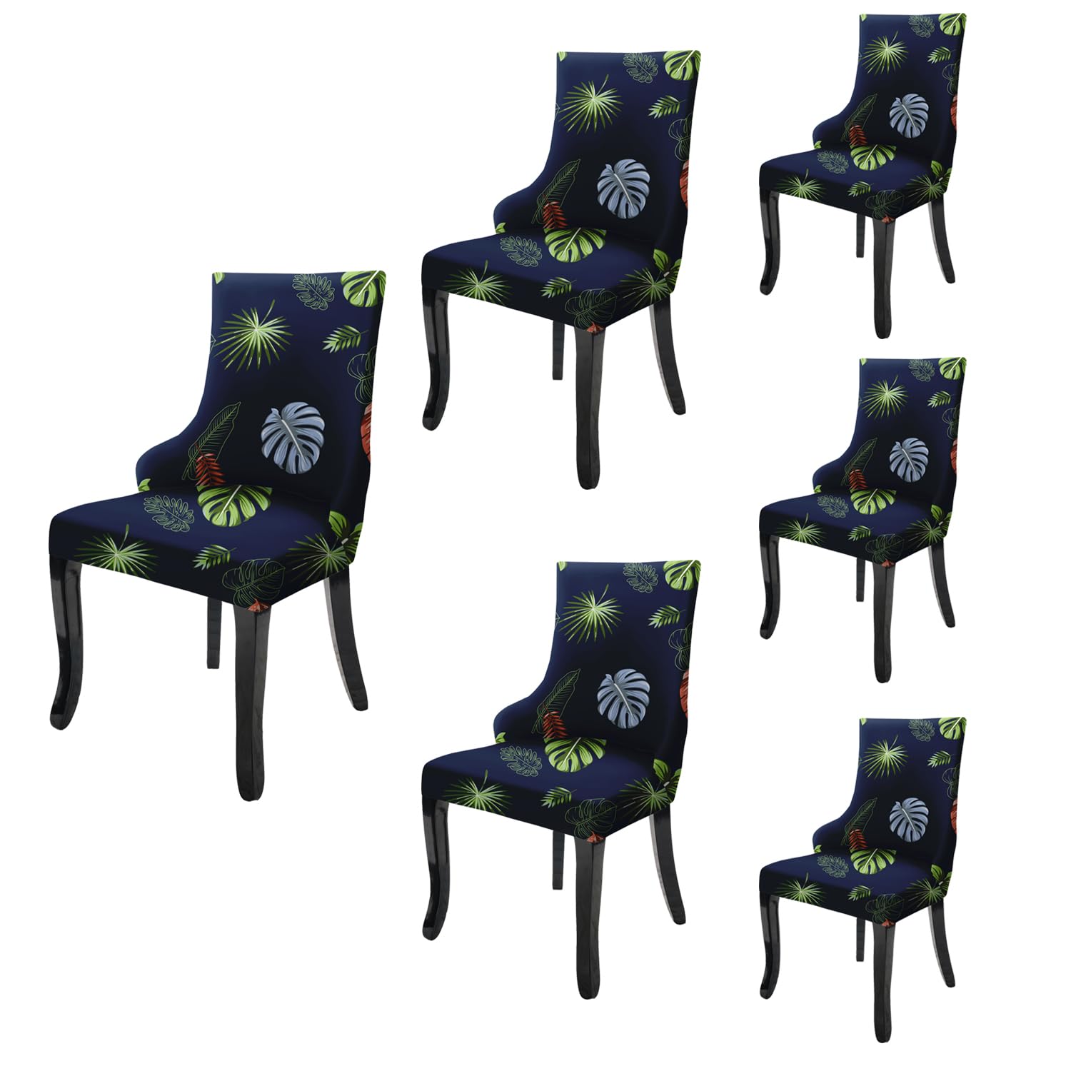 Wingback American Side Chair Slipcover-Tropical Teal