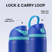 Sippease 950ML Stainless Steel Bottle with Straw