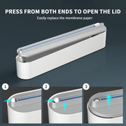 Magnetic Plastic Wrap Dispenser with Paper Towel Holder