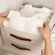 Sock Underwear Organizer Dividers (20+7+6 Cell, Beige)