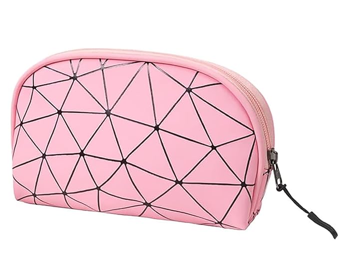 Makeup Handy Bag Travel Cosmetic Organizer Bag (Silver)