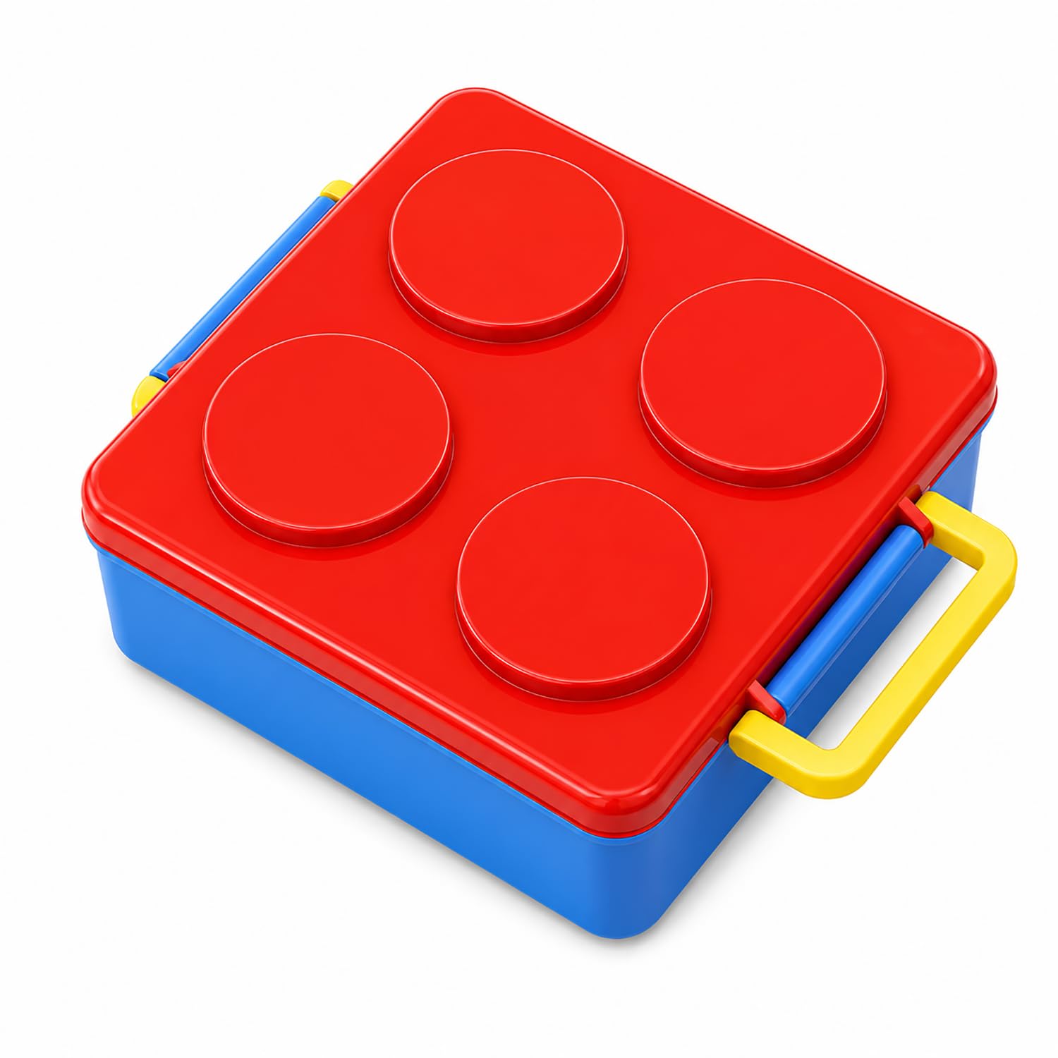 1800ml Building Block Bento Lunch Box with 300ml Bowl & 3 Compartments