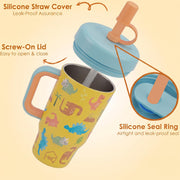530ML Kids Tumbler Stainless Steel with Handle & Lid