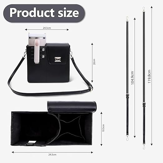 Crossbody Tumbler Holder with Purse Compartment