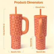 1200ml Insulated Stainless Steel Tumbler with Handle (Printed)