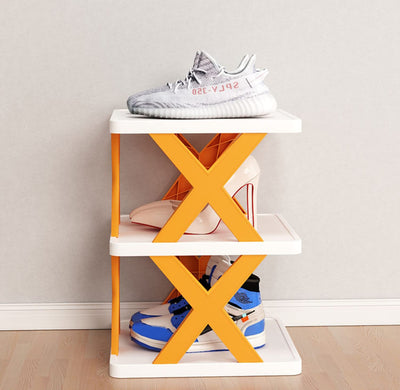 6 Tier Shoes Storage Cabinet for Saving Space-Orange