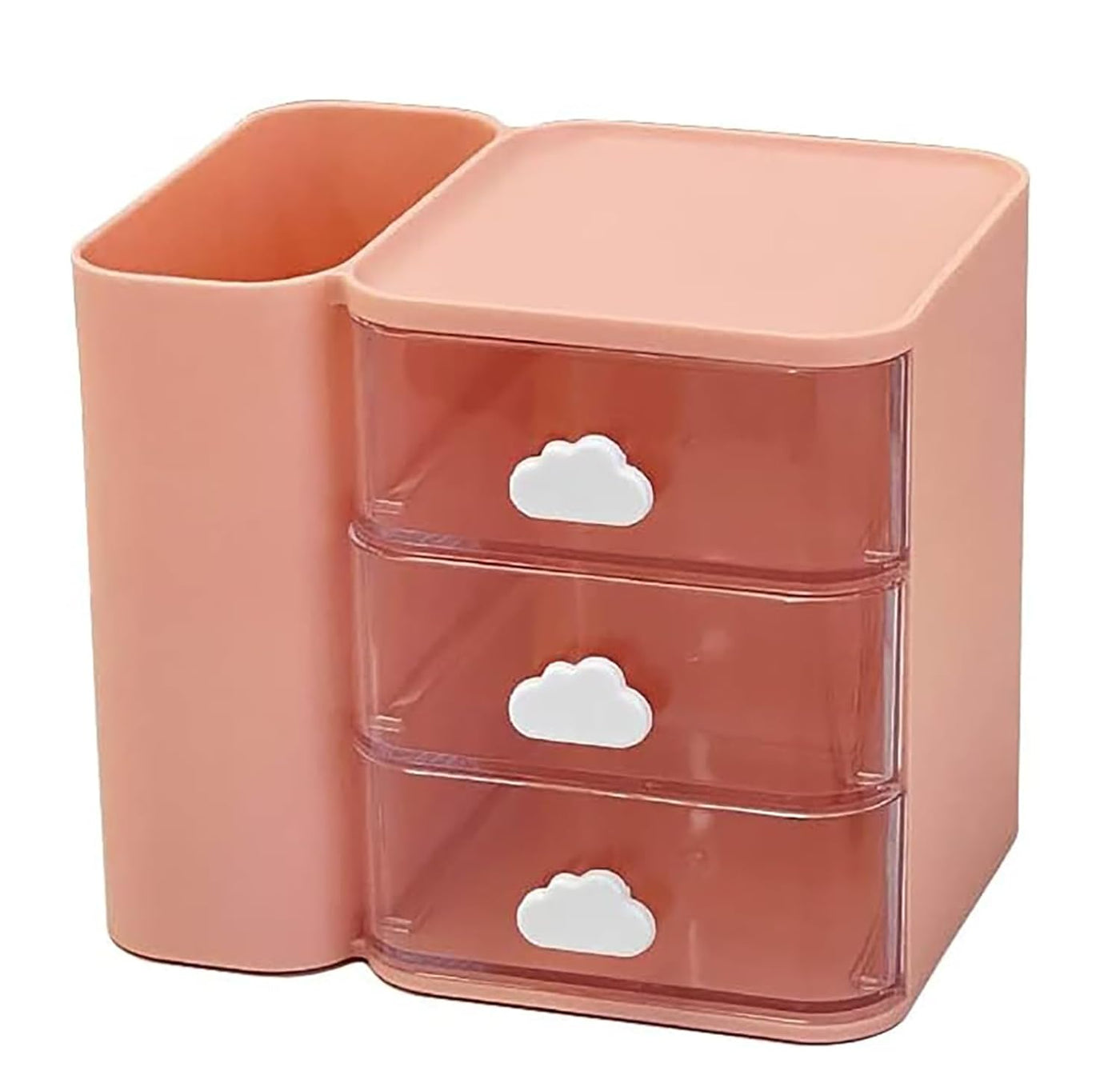 3 Tier with 1 Holder Transparent  Multi-Layer Small Storage Box