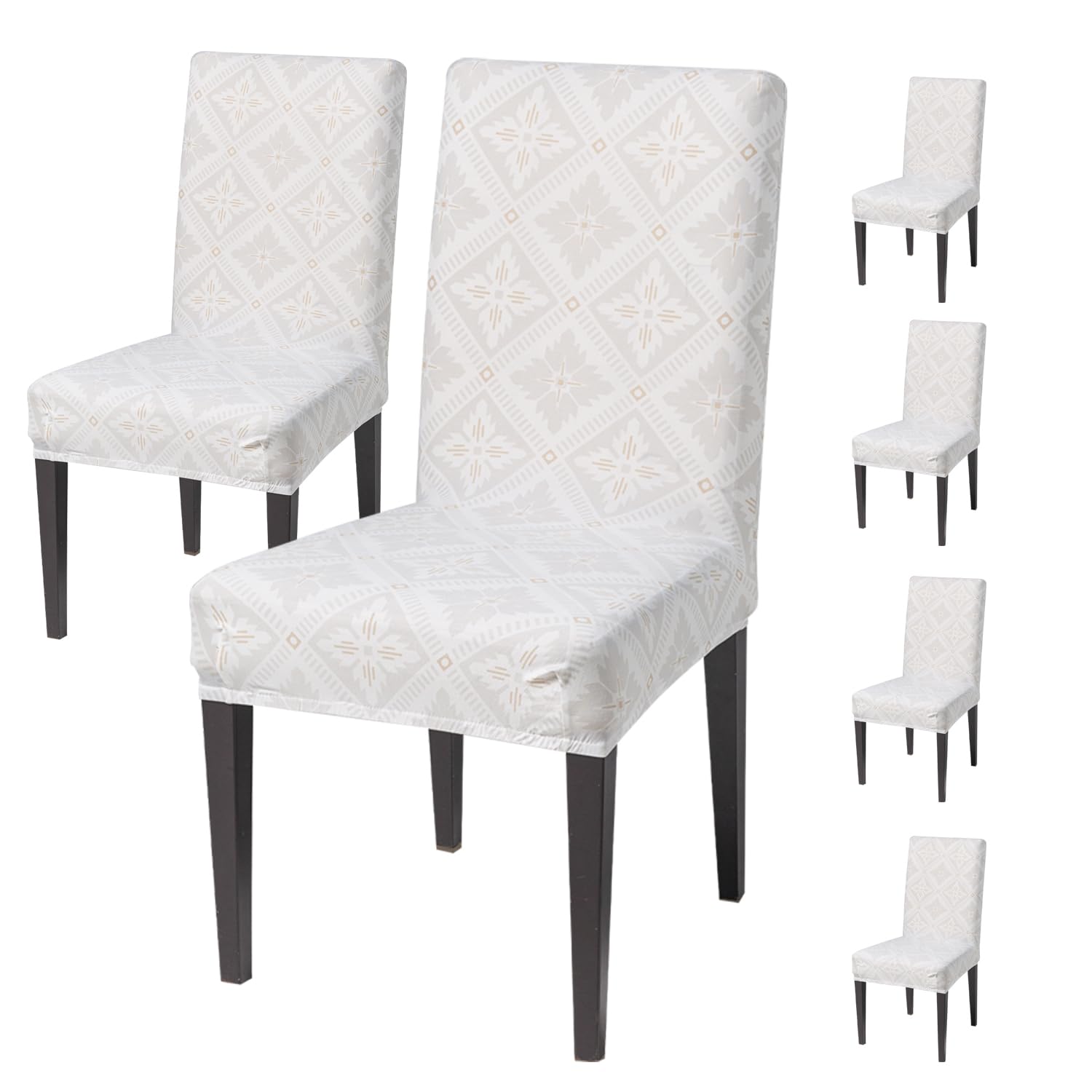 Elastic Chair Cover Stretch Removable Washable  (Desert Ikat)