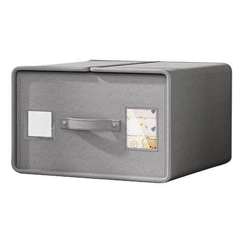 Bed Sheet and Clothes Storage Bags – Non-Woven (Large Grey, Pack of 1)