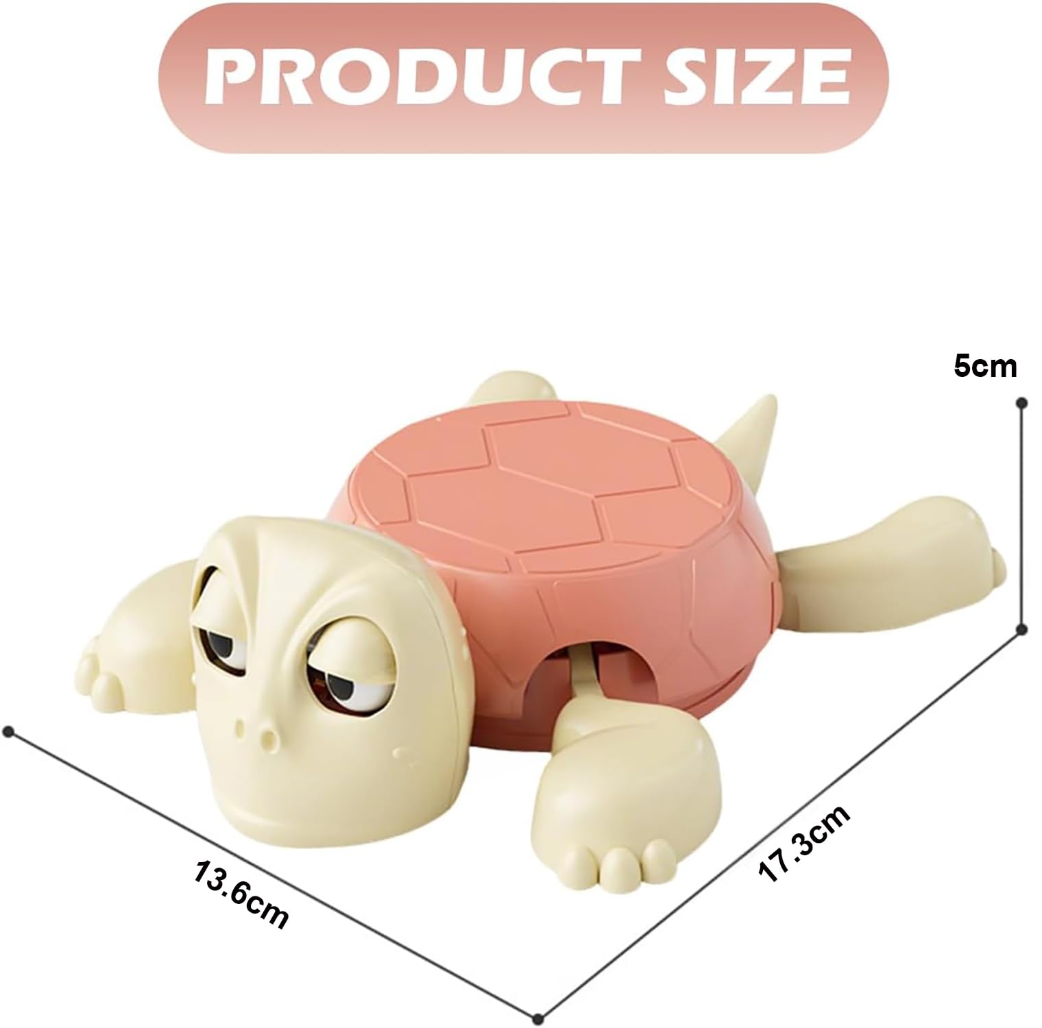 Turtle Coasters – Funny 3D Cup Coaster,Turtle Design (Pink/White)