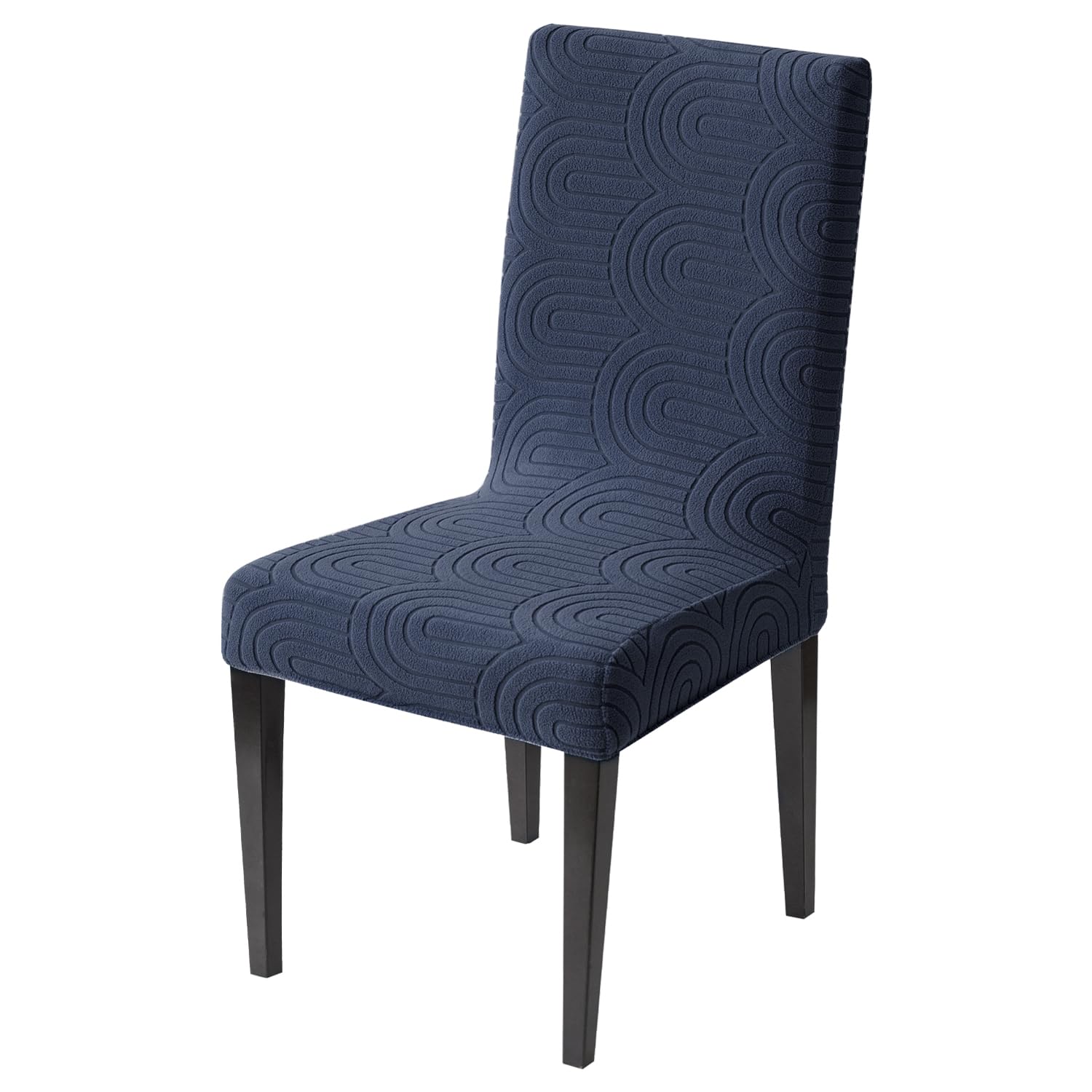 Premium Stretch Chair Cover – 220 GSM Jacquard Fabric (Navy)