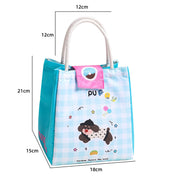 Cute Puppy Insulated Lunch Bag for Women & Girls
