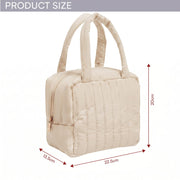 Striped Design Soft Insulated Lunch Bag