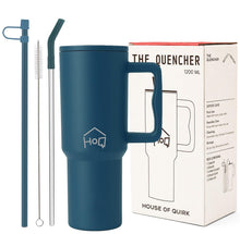 Stainless Steel Vacuum Tumbler with Straw and Lid & Handle - (1200 ML)