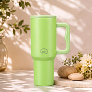 Stainless Steel Vacuum Tumbler with Straw and Lid & Handle - (1200 ML) (Solid colors)
