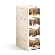 DIY Shoe Rack with Sliding Doors - Cream