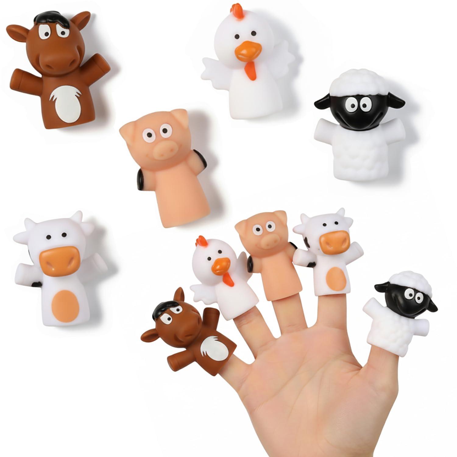 5-Piece Themed Finger Puppets Educational Kids Toy