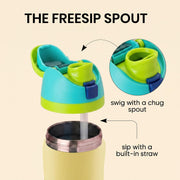 Sippease 950ML Stainless Steel Bottle with Straw