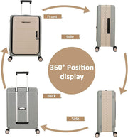 20 Inch Bauble Collapsible Suitcase Foldable Travel with Wheel