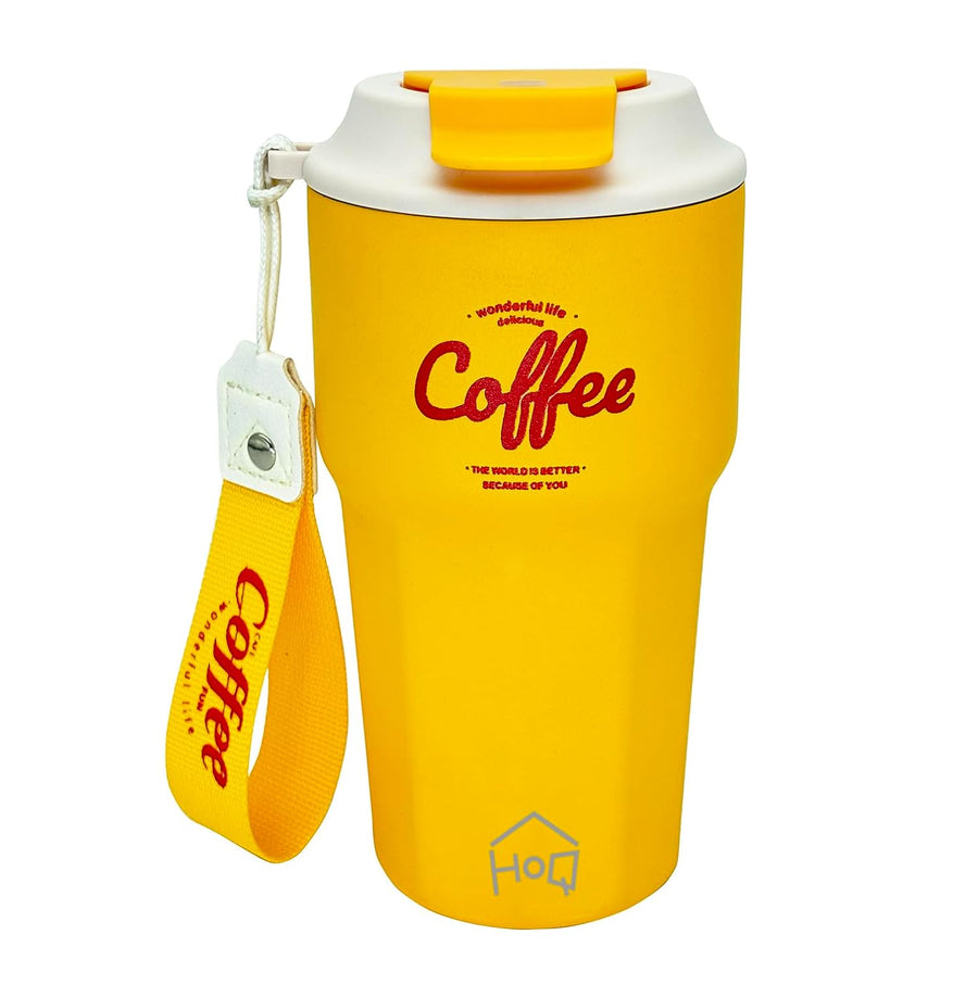 Stainless Steel Coffee Mug, 420 ML Spill Proof Travel Mug with Lid Tumbler