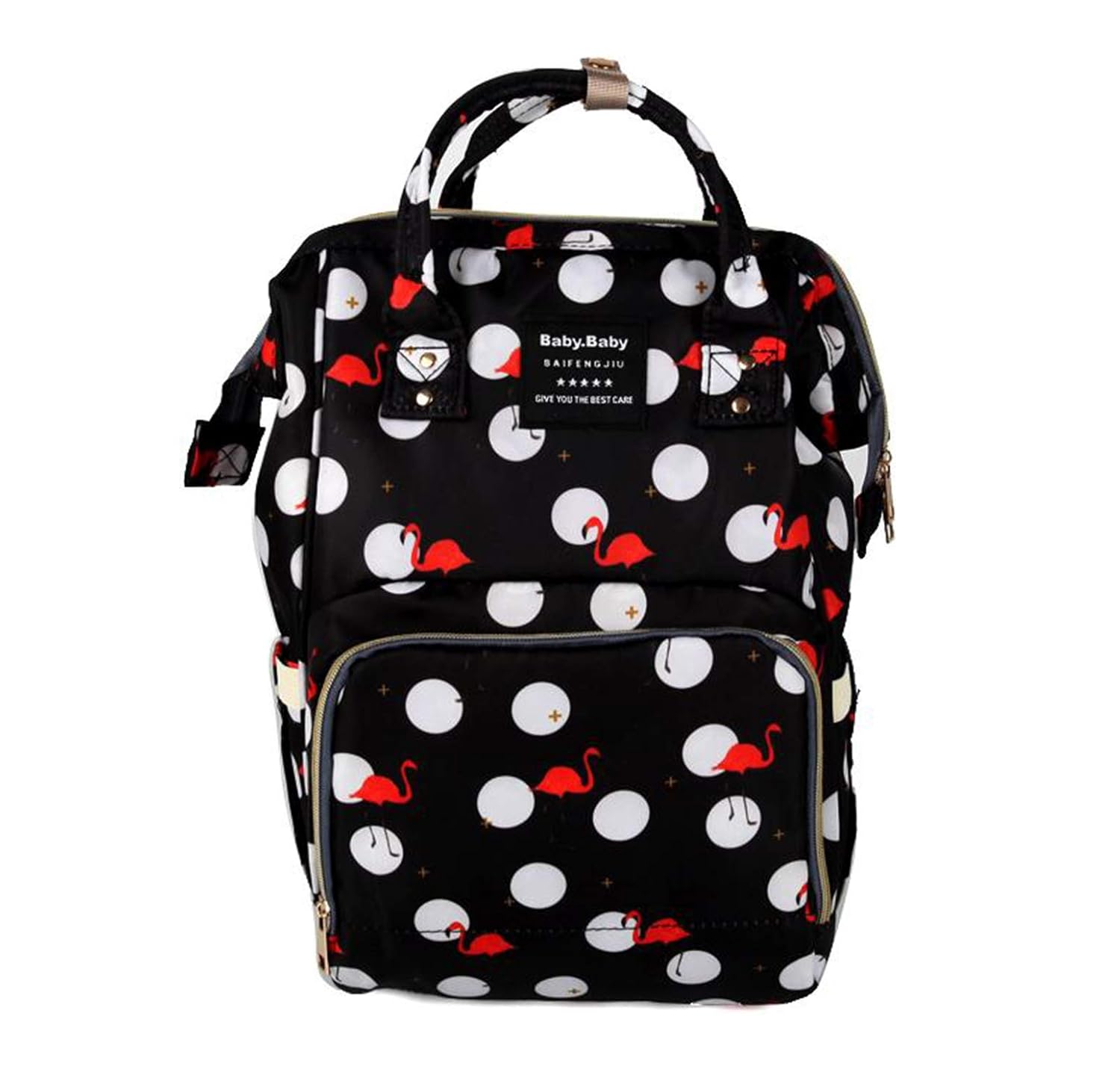 Baby Diaper Bag Maternity Backpack (Flamingo Printed)