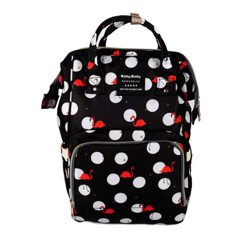 Baby Diaper Bag Maternity Backpack (Flamingo Printed)