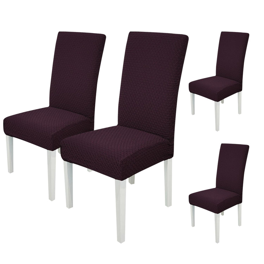 Stretchy Universal Jacquard Chair Cover-Wine