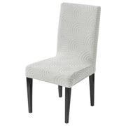 Premium Stretch Chair Cover – 220 GSM Jacquard Fabric (Grey)